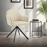 Крісло обертове Lona оксамитове, фото 3