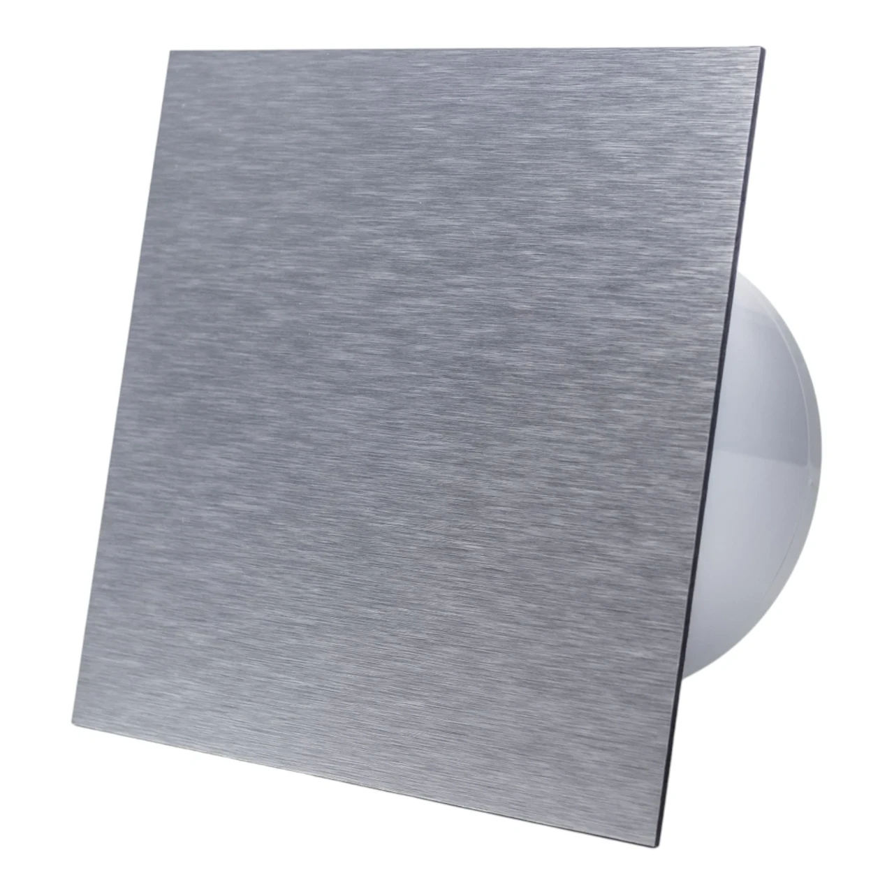 Вентилятор Ecovent DECORA Ø100, тихий, матово-сріблястий, зі змінною панеллю з плексигласу, 93 м³/год, фото 1