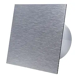 Вентилятор Ecovent DECORA Ø100, тихий, матово-сріблястий, зі змінною панеллю з плексигласу, 93 м³/год