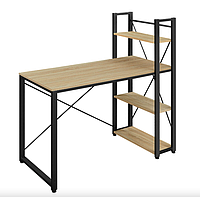 Компьютерный стол Leobert Devoko с боковыми полками в стиле Loft натуральный lamp