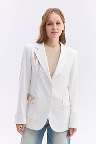 Піджак жіночий MEREZHKA "Крила" білий