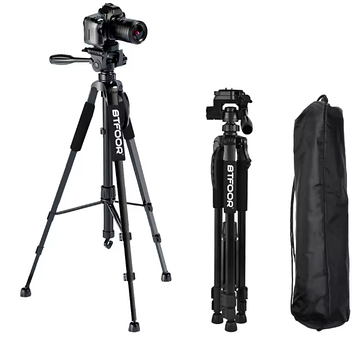 Штатив трипод BTFoor 3520 — легкий алюмінієвий трипод 142 см із чохлом, навантаження 3 кг, кріплення 1/4"