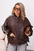 Жіноча куртка, еко шкіра, розміри 50-52, 54-56, 58-60
