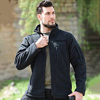 Тактична флісова толстовка для чоловіків утеплена кофта з кишенями для активного відпочинку та повсякденного носіння BROWN