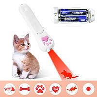 Лазерна указка-дражнилка для котів інтерактивна із шістьма малюнками, що працює від акумулятора BROWN
