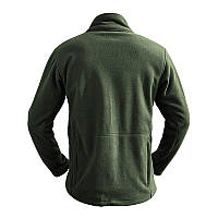 Тактична флісова кофта армійська для чоловіків комфортна та функціональна з кишенями для активного відпочинку BROWN
