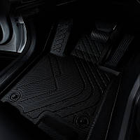 Автомобильные коврики TPE черные для защиты пола в салоне электромобиля от грязи и влаги BROWN