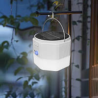 Кемпинговый фонарь на солнечной батарее USB водонепроницаемый для туристов и рыболовов с подвесной конструкцией BROWN