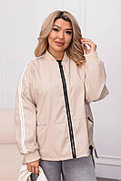 Жіноча куртка, еко шкіра, розміри 50-52, 54-56, 58-60