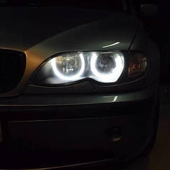 Ангельські очі 146 мм на 4 кільця білі BMW E39 E46 E83 E53 E38 E36 Нові кільця фар лід білі БМВ Е39 Е46 Е83 Е53