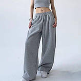 Штани на флісі із затяжками внизу Норма + Батал "Трьохнитка", фото 4