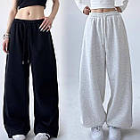 Штани на флісі із затяжками внизу Норма + Батал "Трьохнитка", фото 7