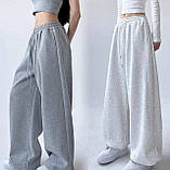 Штани на флісі із затяжками внизу Норма + Батал "Трьохнитка", фото 2