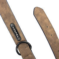 Нашийник двошаровий для собак дрібних і середніх порід стильний і міцний аксесуар для прогулянок BROWN