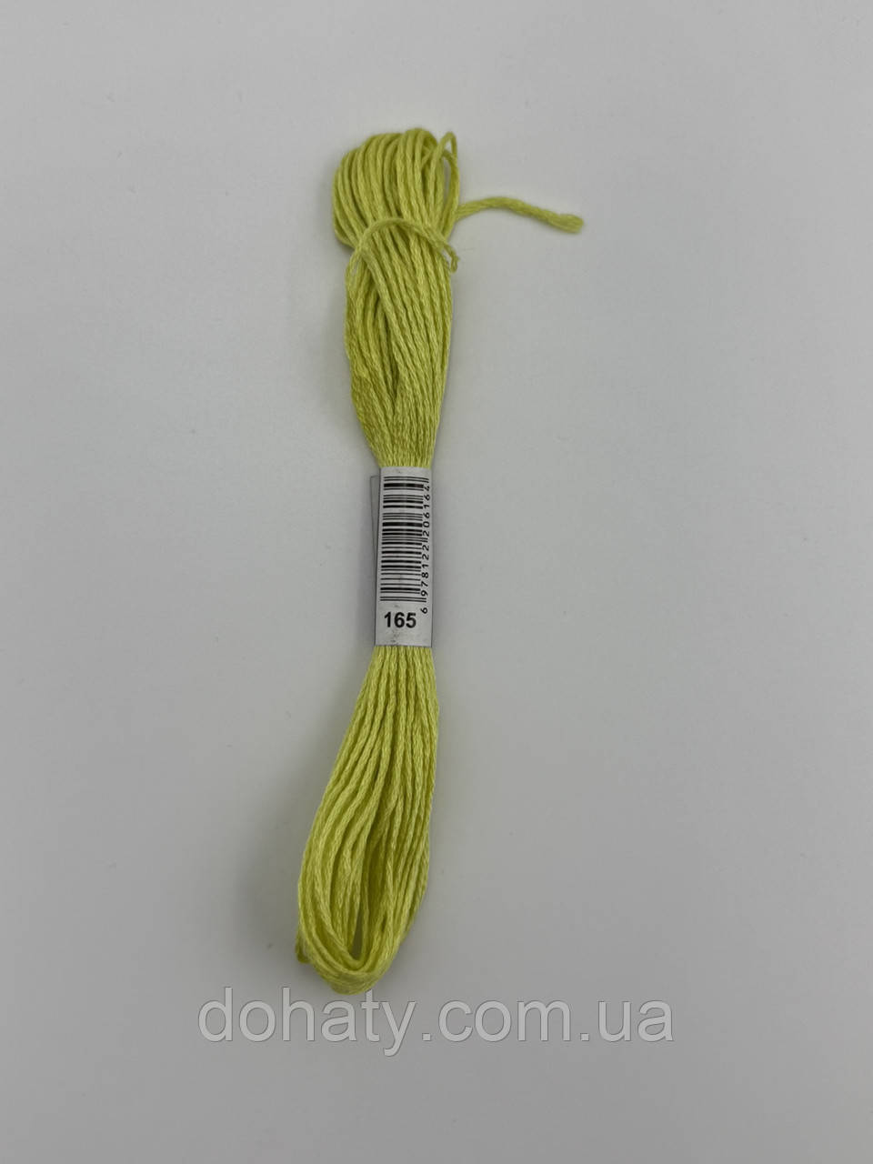 Нитки муліне 165 Лайм - зелений для вишивання, фото 1