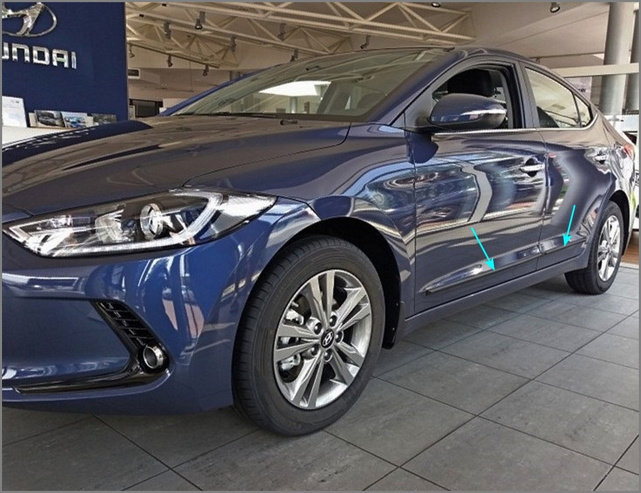 Молдинги на двері для Hyundai Elantra AD 2015-2020, фото 1