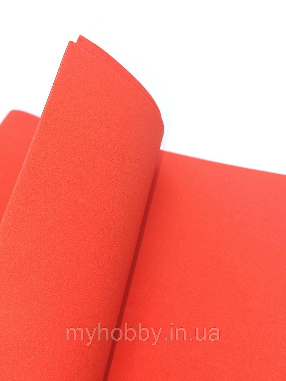 Фоаміран 1мм Кораловий 50*50см, фото 1
