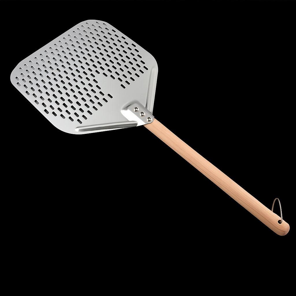 Лопата для піци нержавіюча сталь 30х77 см перфорована, фото 1