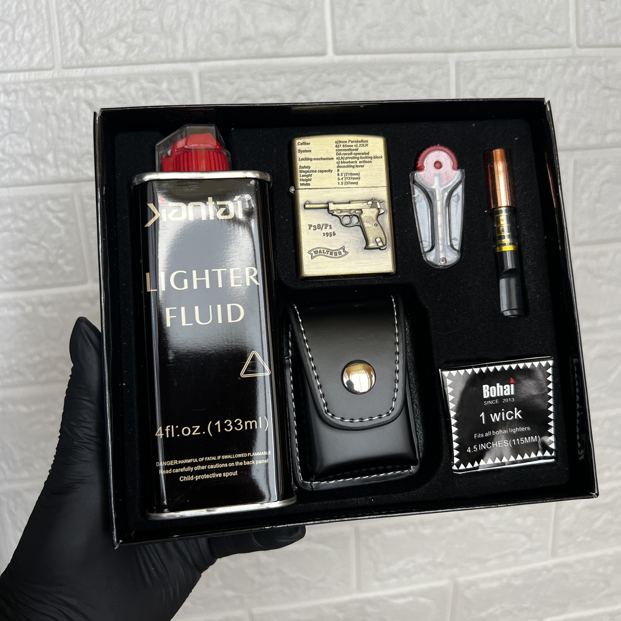 Подарунковий набір з бензиновою запальничкою №8, фото 1