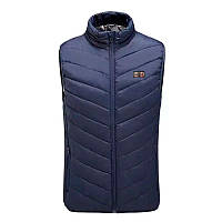 Жилетка с подогревом USB для охоты рыбалки активного отдыха 9 зон нагрева три режима температуры BROWN