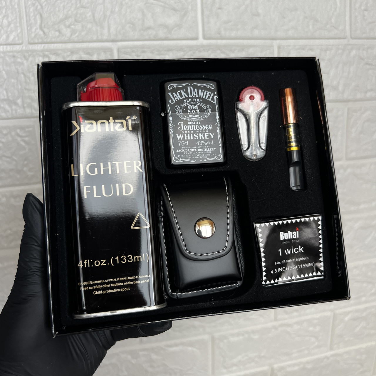 Подарунковий набір Jack Daniels з бензиновою запальничкою №14, фото 1