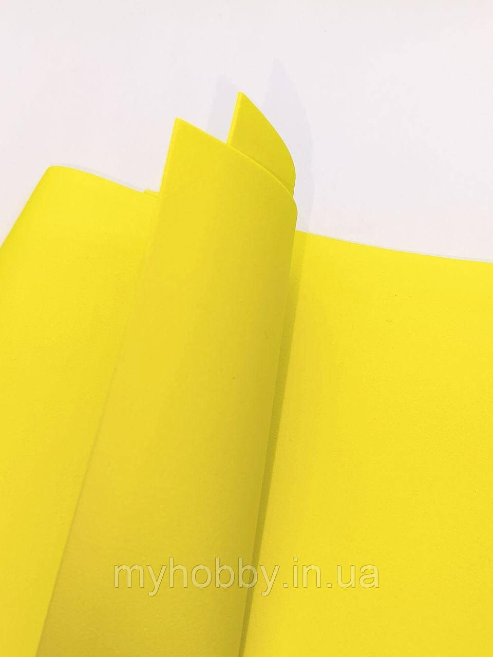 Фоаміран 1мм Жовтий 50*50см, фото 1