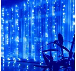 Xmas гірлянда 480 LED (Водоспад 3M*3M) синя
