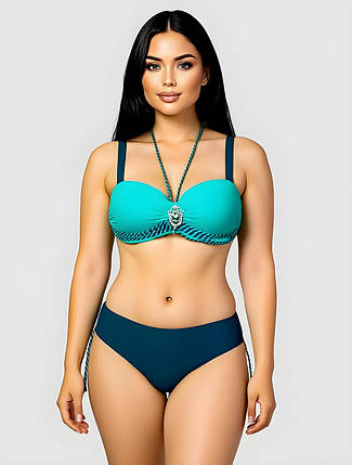 Гарний купальник Sisianna 58808-2 м'ятний на 50 52 54 56 58 розмір, фото 1