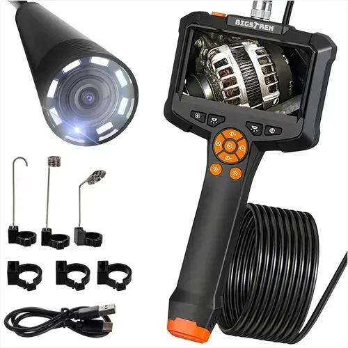 Ендоскоп інспекційний 5м Bigstren 25520 з кольоровим екраном для огляду важкодоступних місць, фото 1