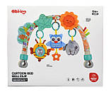 М'яка ігрова дуга на коляску 6079, шуршалки, м'які іграшки, гризунок, фото 3