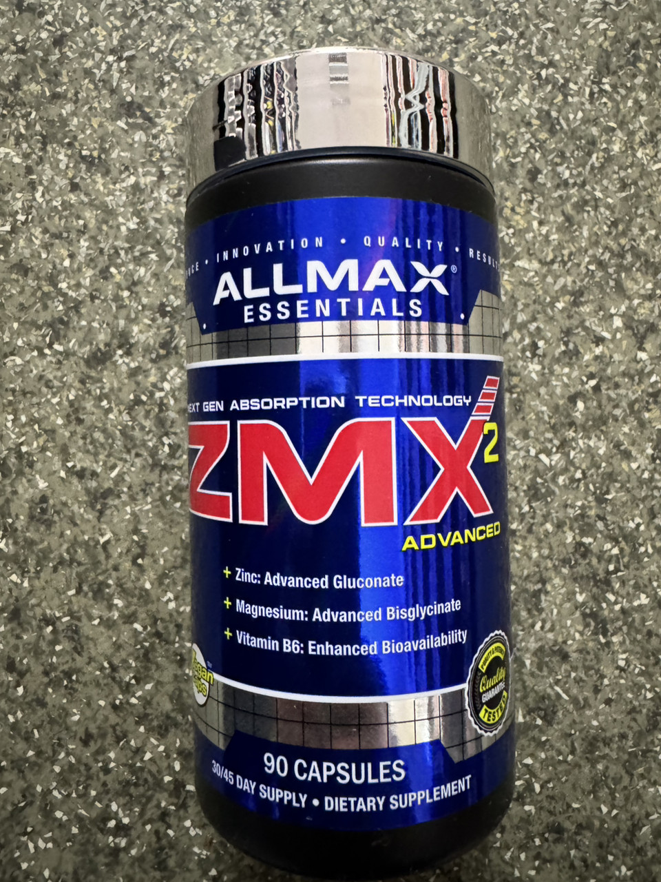 ЗМА, Магній Цинк В6, Allmax Nutrition ZMX 90 caps, фото 1
