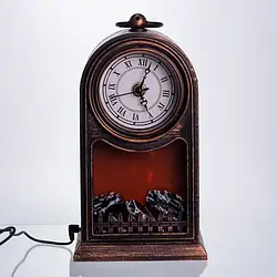 Декоративний камін-годинник з LED підсвічуванням 40 см