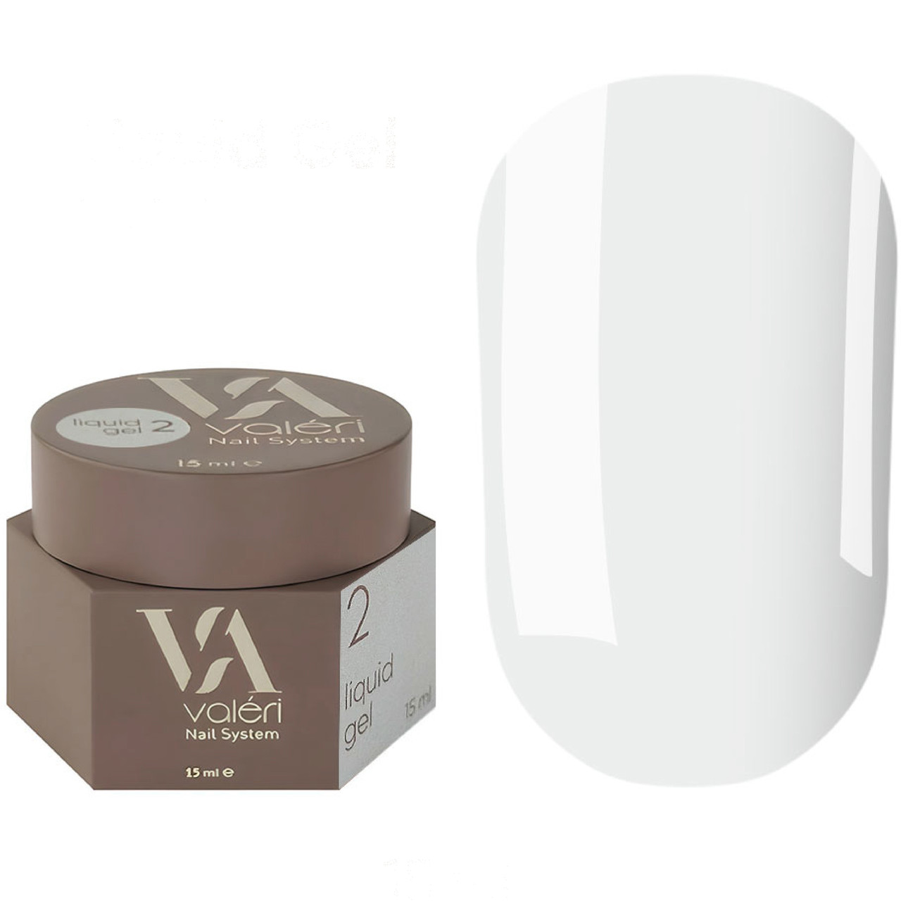 Рідкий гель Valeri Liquid Gel, 15 мл No02, молочний, фото 1