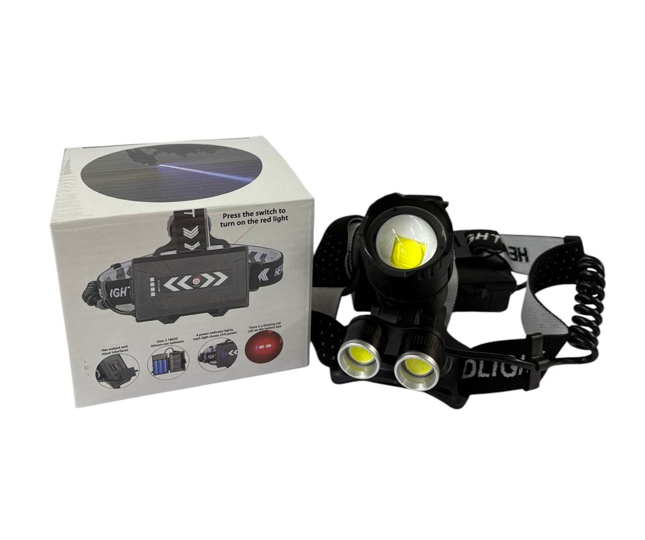 Ліхтар налобний Type-C Bailong BL-T50-P160 100шт 6422, фото 1