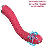 Вигнутий вібратор для стимуляції точки G 30 режимів, фото 8