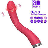 Вигнутий вібратор для стимуляції точки G 30 режимів, фото 6