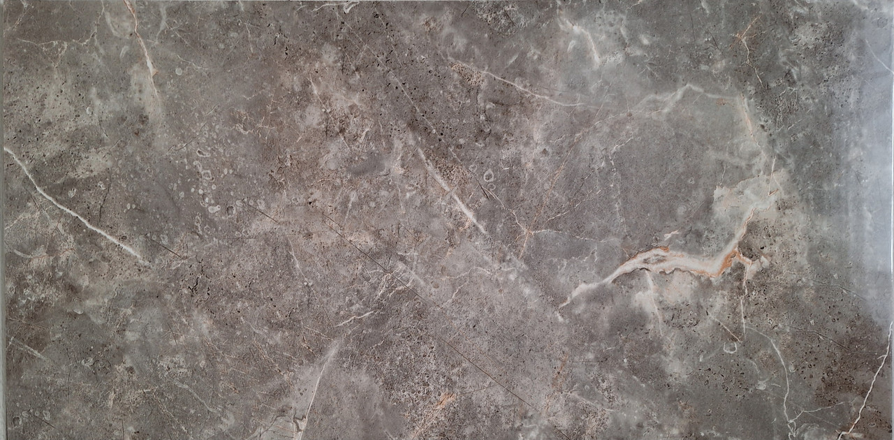 Самоклеюча вінілові плитка 600*300*2 мм мармур сірий, фото 1