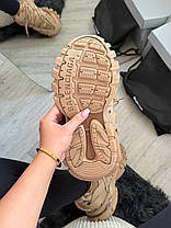 Кросівки Balenciaga Track Brown Баленсіага Трек коричневі шкіра текстиль масивна підошва демісезон унісекс, фото 4