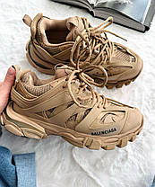 Кросівки Balenciaga Track Brown Баленсіага Трек коричневі шкіра текстиль масивна підошва демісезон унісекс, фото 2