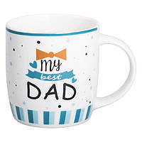 Чашка фарфоровая с надписями 450 (мл) My best dad RX-N240278MD