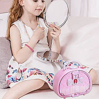 Набір дитячої косметики для дівчаток із тінями блиском помадою та лаками для нігтів для творчості та гри BROWN