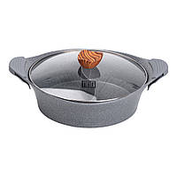 Алюмінієва каструля Ø 30 см Мармур з антипригарним покриттям сірий MGC HP-4-413G