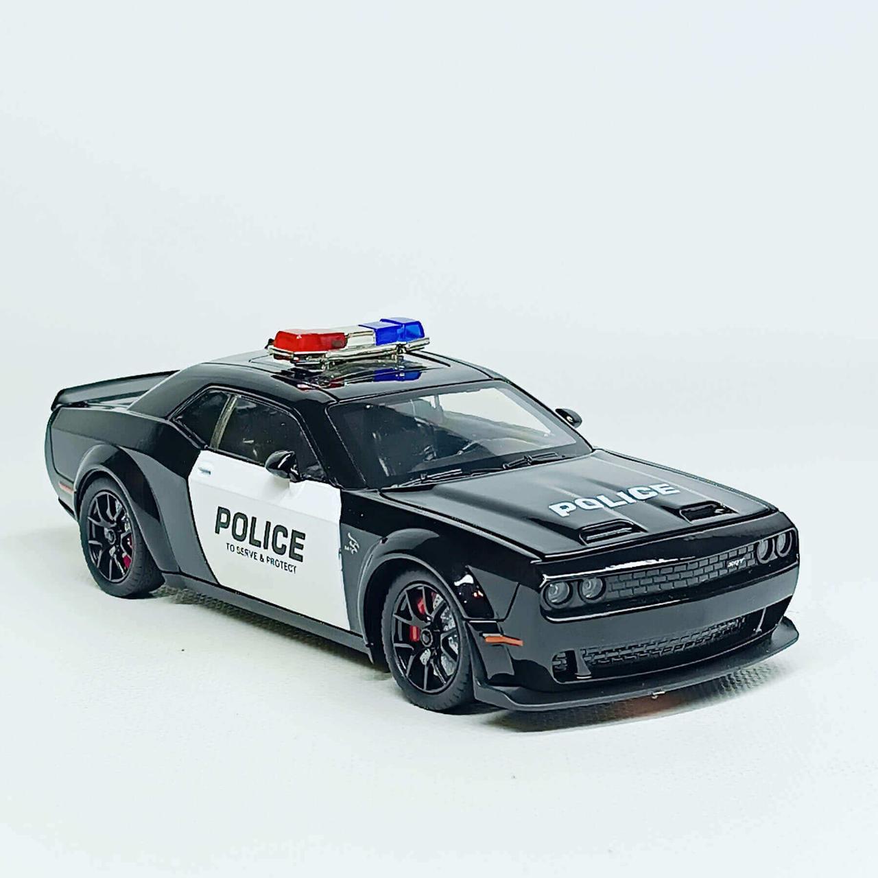 Металева поліцейська машина Dodge Charger GT-98350 — інерційна іграшка зі світлом і звуком, 20 см, фото 1
