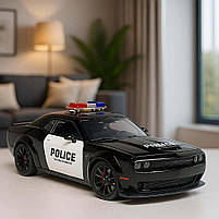 Металева поліцейська машина Dodge Charger GT-98350 — інерційна іграшка зі світлом і звуком, 20 см, фото 7