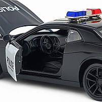 Металева поліцейська машина Dodge Charger GT-98350 — інерційна іграшка зі світлом і звуком, 20 см, фото 5