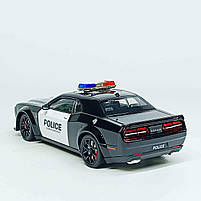 Металева поліцейська машина Dodge Charger GT-98350 — інерційна іграшка зі світлом і звуком, 20 см, фото 4
