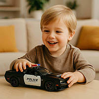 Металева поліцейська машина Dodge Charger GT-98350 — інерційна іграшка зі світлом і звуком, 20 см, фото 8