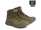 Тактичні черевики вологостійкі хакі з мембраною осінь-зима.Тактичне взуття для ЗСУ, Нацгвардії. Якісні військові берці,напівберці, фото 2