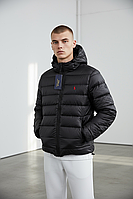 Куртка Polo Ralph Lauren Пуховик Мужской Чёрный Дутий Осень Зима Поло Ральф Лорен