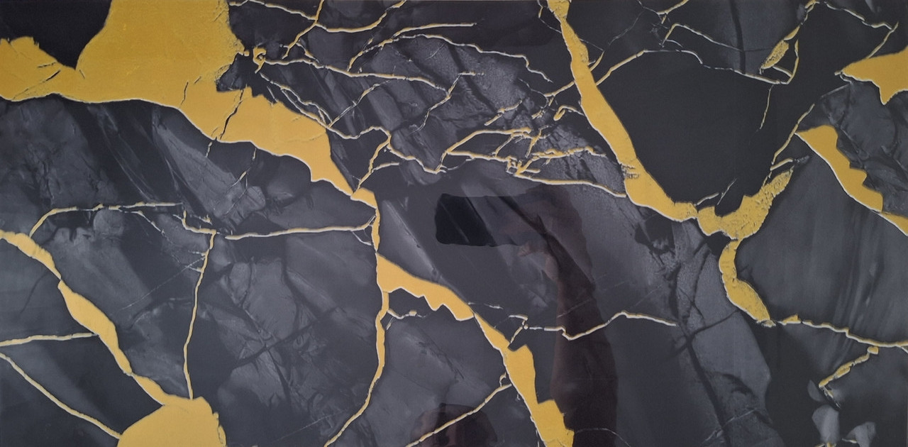 Самоклеюча вінілові плитка 600*300*2 мм мармур сірий, фото 1